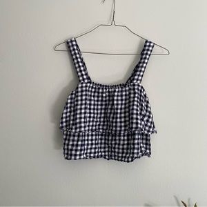 Madewell gingham top